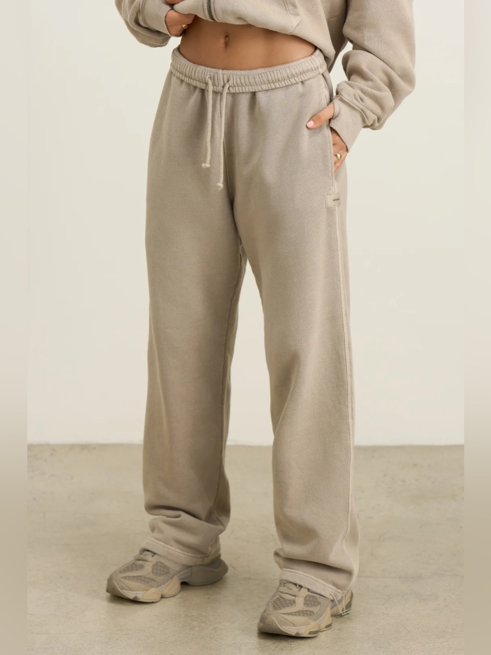 $218 NWT JOAH BROWN STRAIGHT LEG JOGGER TALENTLESS SKIMS VINTAGE FREE PEOPLE